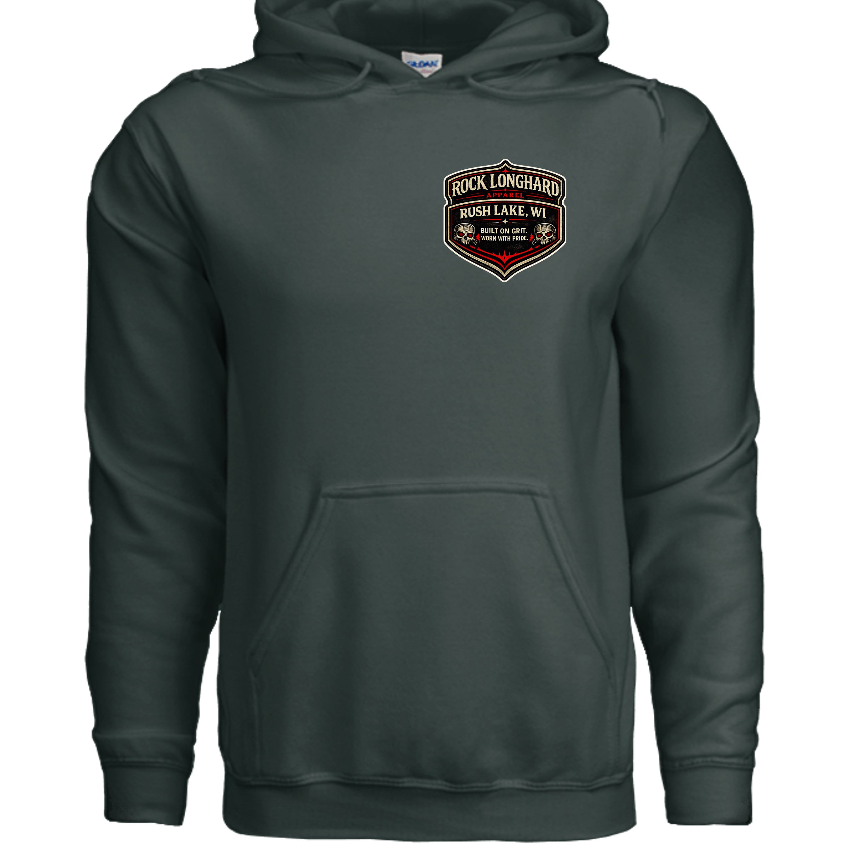 Fan Charcoal Heather - G185 - FRONT